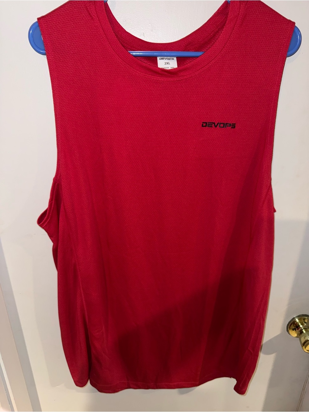 Devops Red 2XL Men's Athletic Tank Top